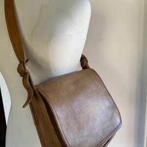 Coach 1970’s Bonnie Cashin Tan Leather Saddle Bag